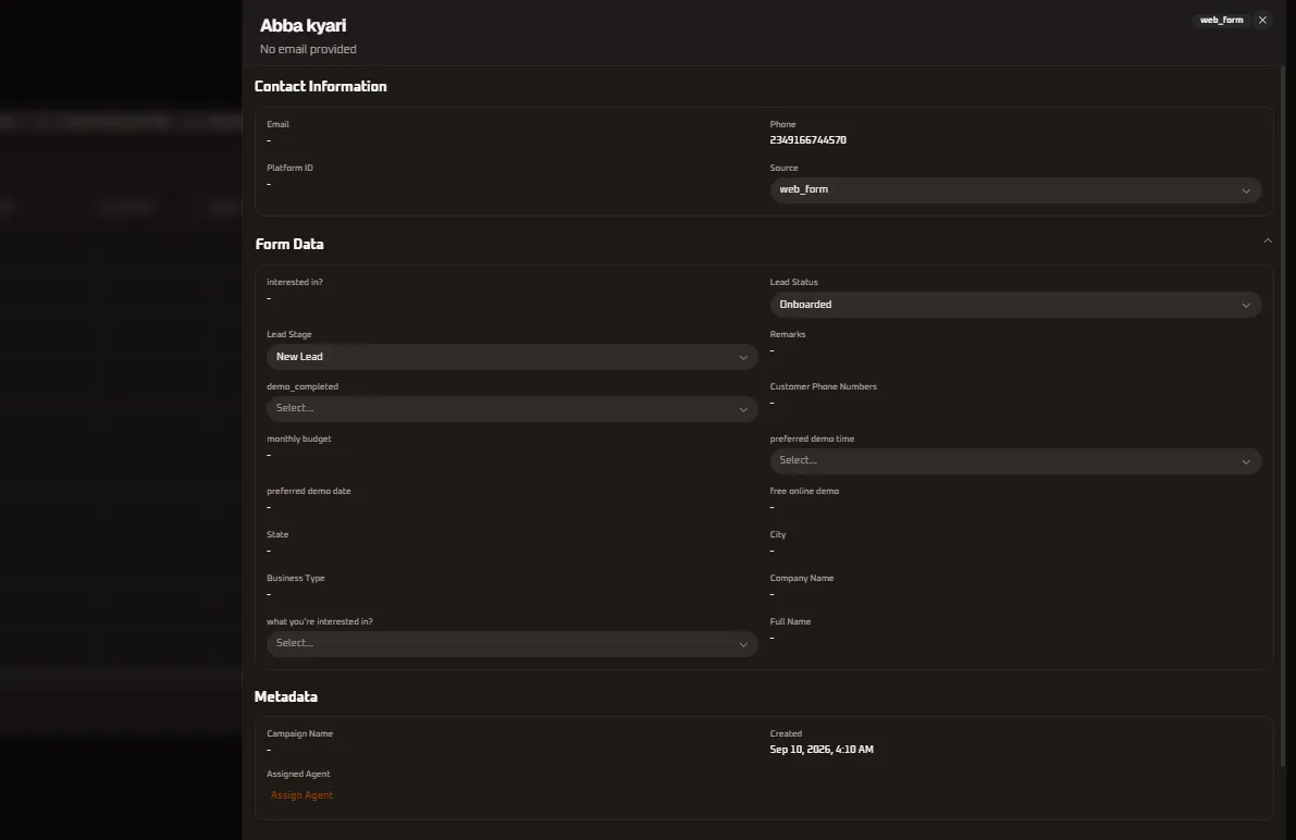 Customer Profile Drawer Overview