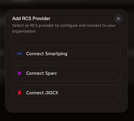 Connected RCS Providers List