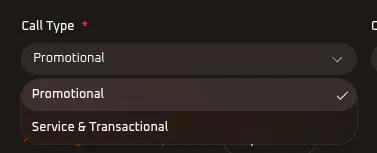 WhiteStart Smartping Voice Call Type Selector