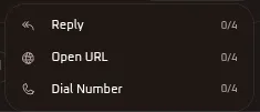 WhiteStart Sparc RCS Action Buttons List