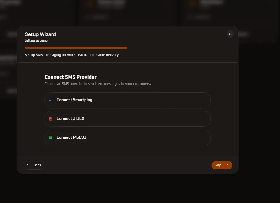 Connect SMS Provider