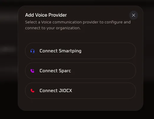 Connected Voice Providers List