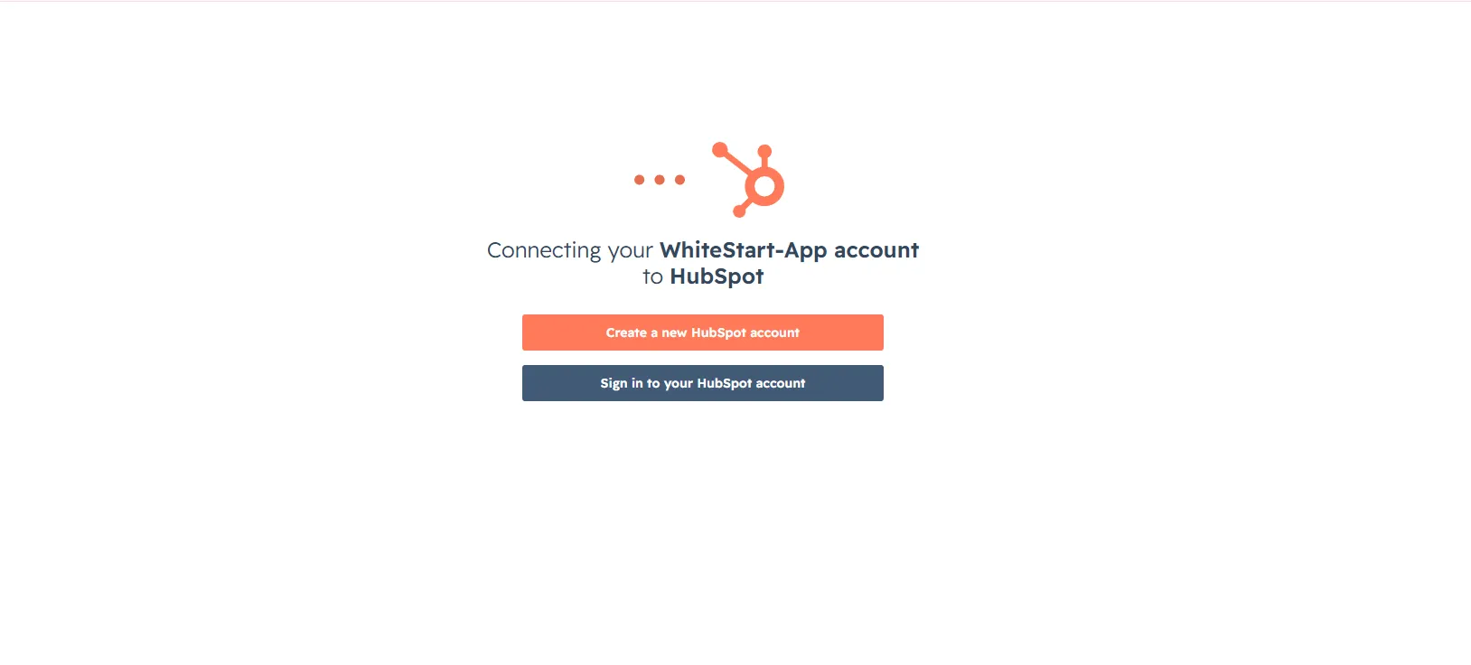HubSpot Account Connection Portal