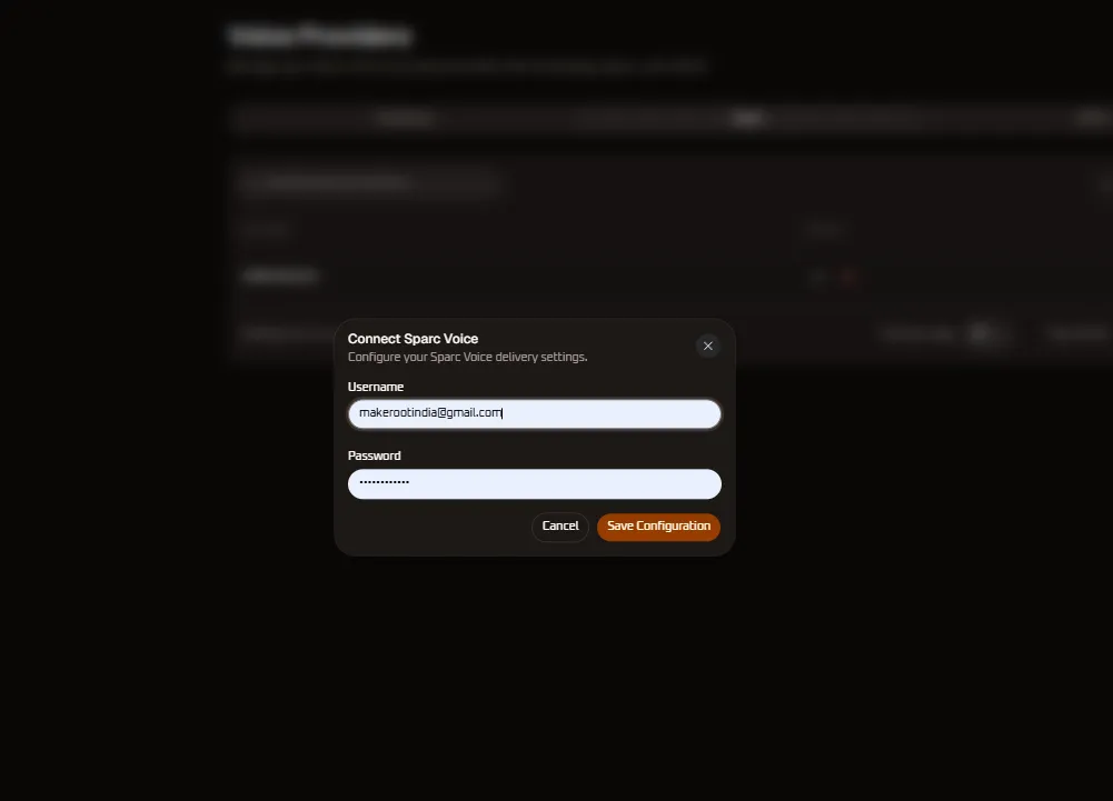 Connect Sparc Voice