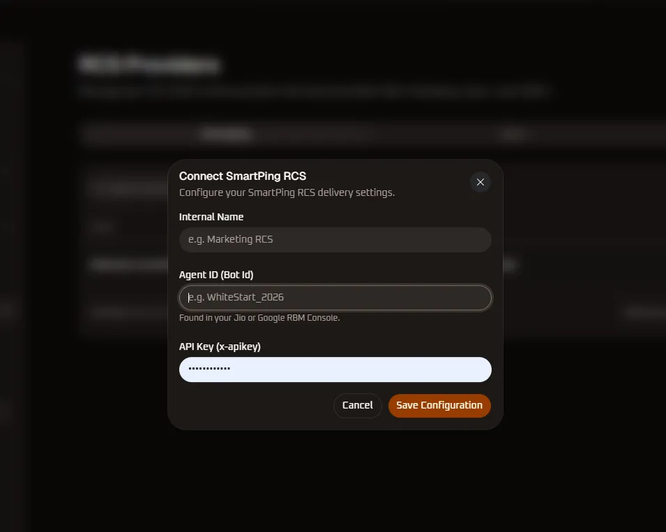 Connect SmartPing RCS