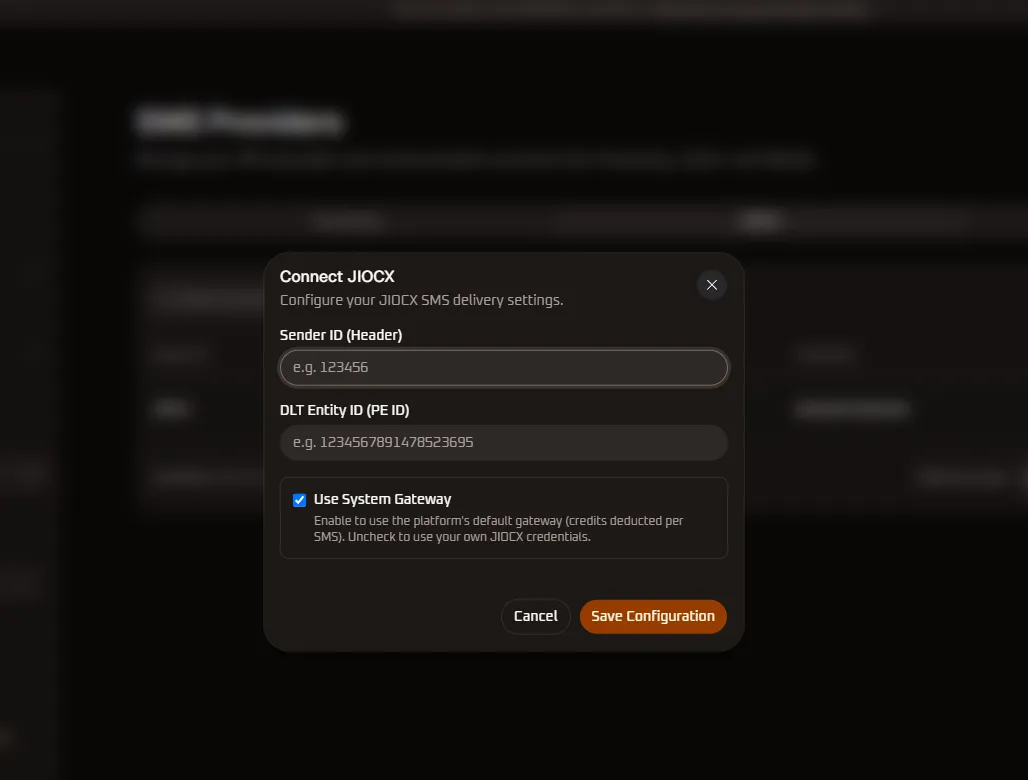 Connect JIOCX