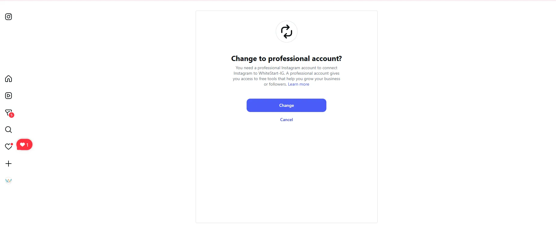Instagram Professional Account Verification