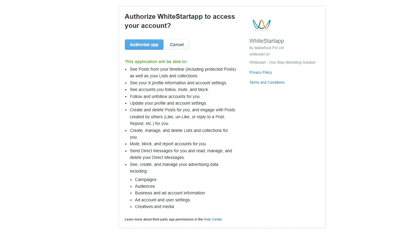 X / Twitter Official Authorization