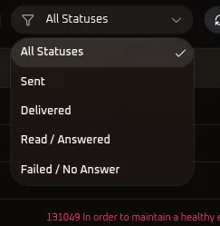 WhiteStart Detailed Logs Filter Options