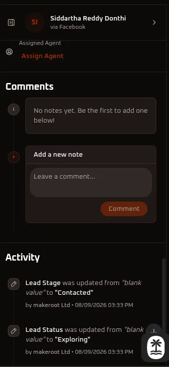 WhiteStart Facebook Comments & Activity