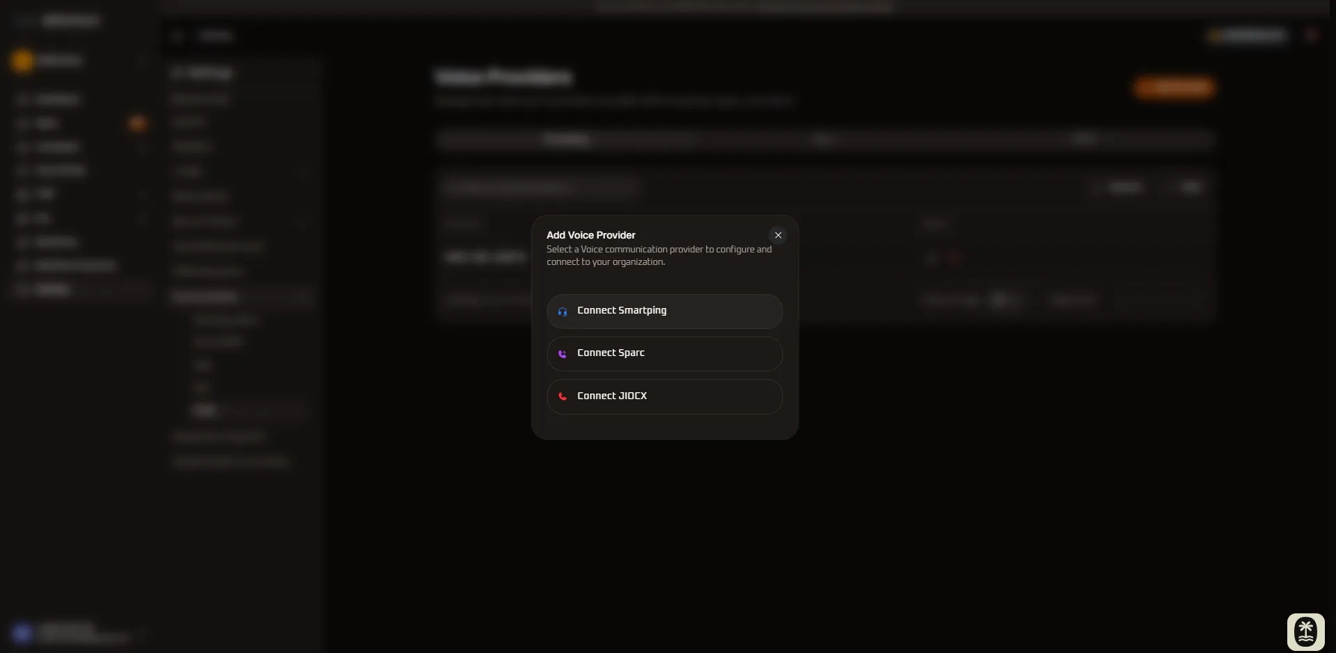 Add Voice Provider Modal