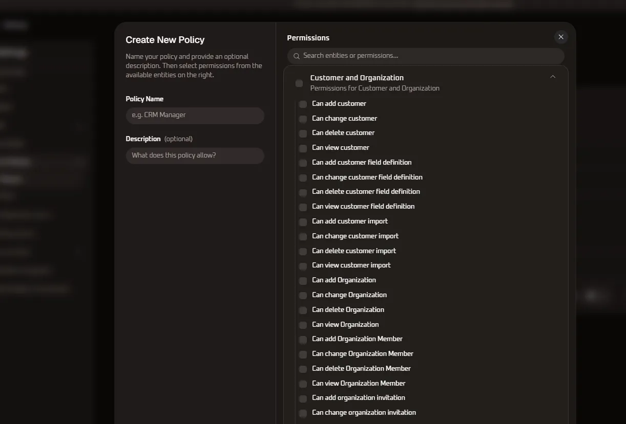 Customer &amp; Organization Permissions Detail Part 1