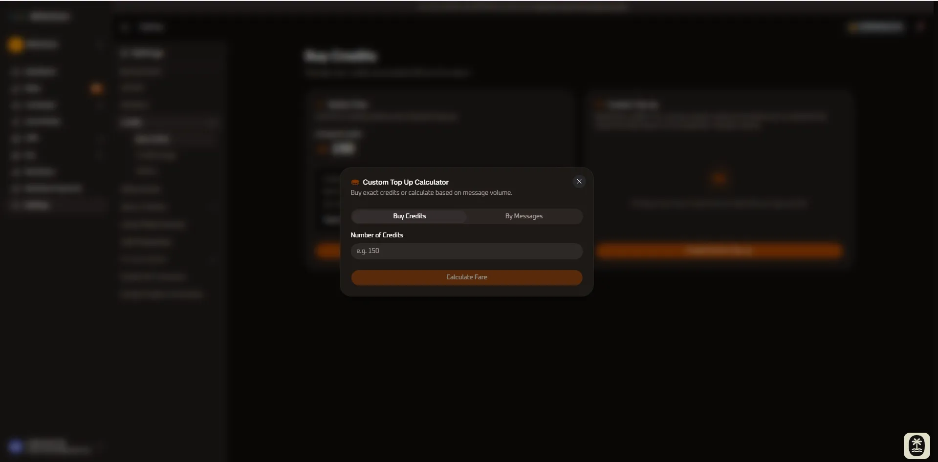Custom Top Up Calculator