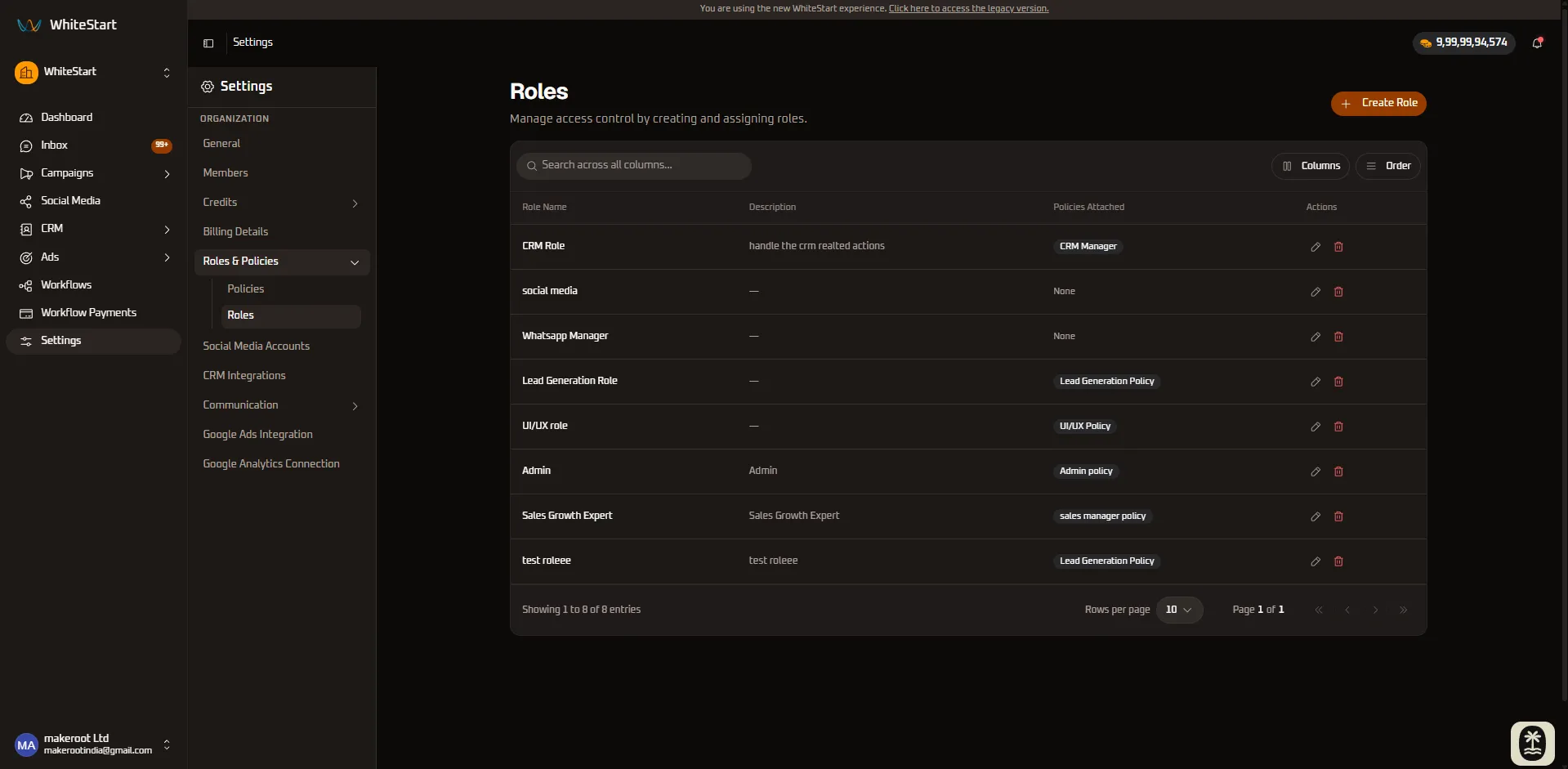 Roles Overview